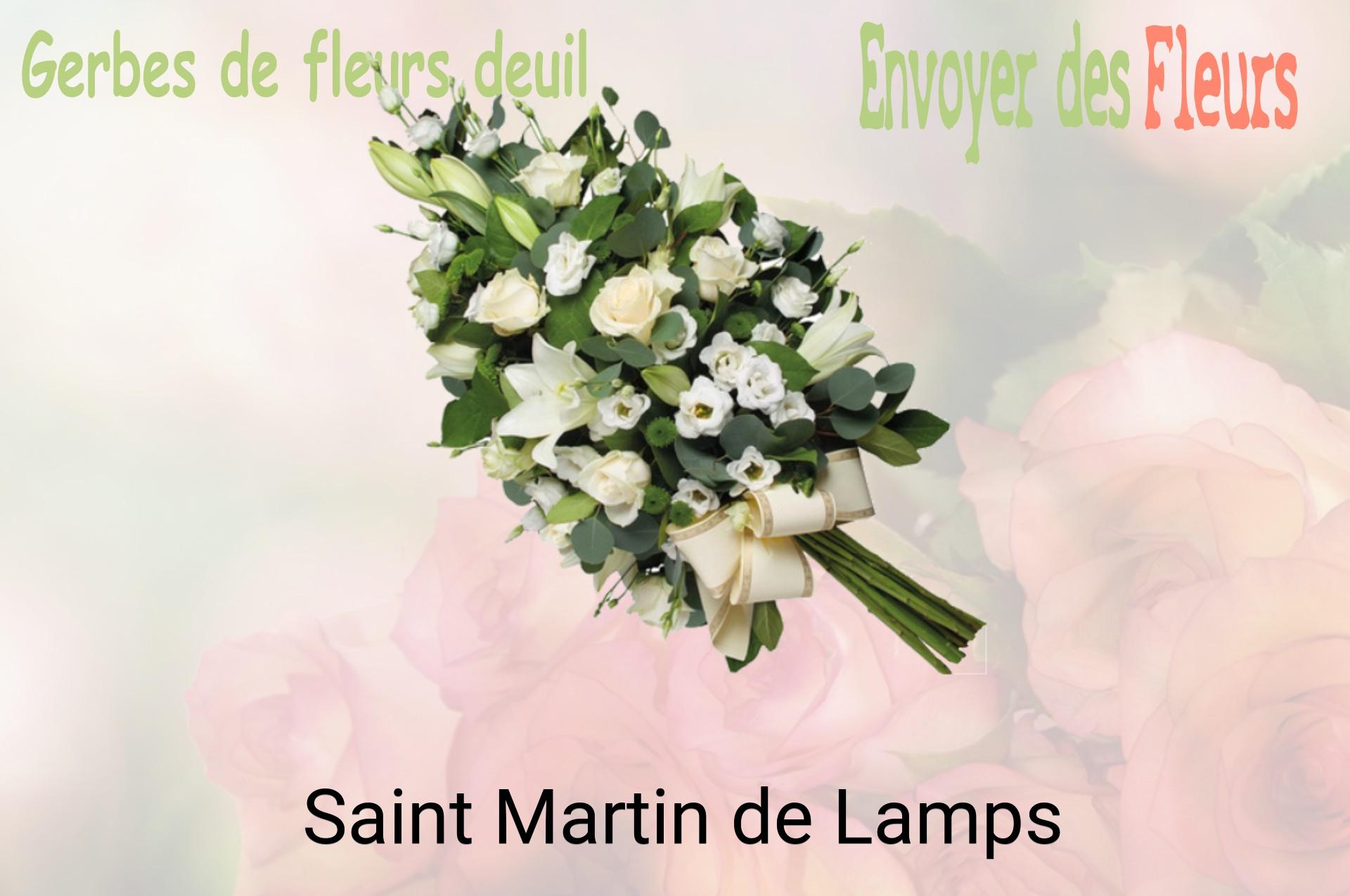 Gerbe de fleurs de deuil livrée à Saint-Martin-de-Lamps